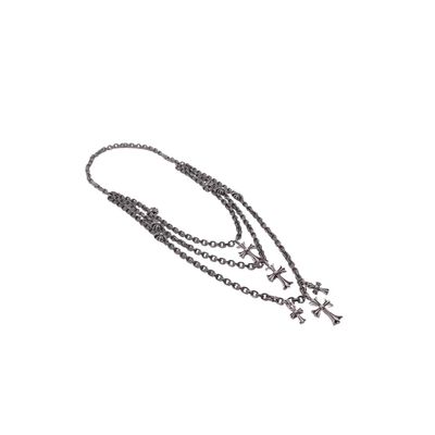 3 Layer 925 Silver Necklaces Fashionable With Alphabet Charms