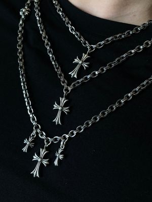 3 Layer 925 Silver Necklaces Fashionable With Alphabet Charms