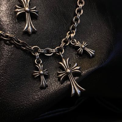 3 Layer 925 Silver Necklaces Fashionable With Alphabet Charms