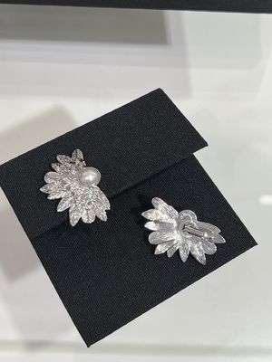 Brass Non Pierced Earrings Luxury Clip On Earrings Anti Allergy For Women