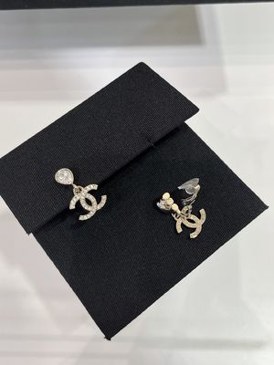 Brass Non Pierced Earrings Luxury Clip On Earrings Anti Allergy For Women