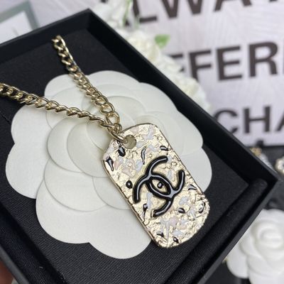 Double Sided Fine Jewelry Choker Handmade Brass Luxury Doodle Pendant