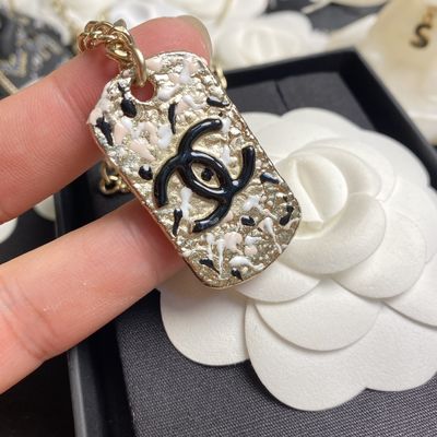 Double Sided Fine Jewelry Choker Handmade Brass Luxury Doodle Pendant