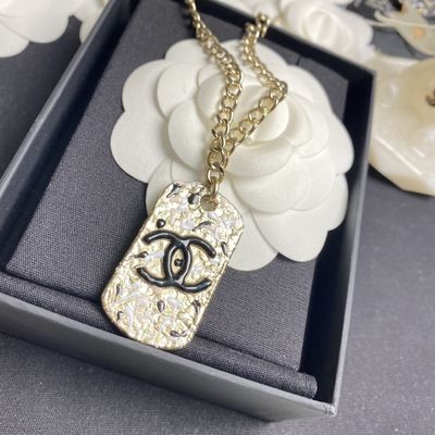 Double Sided Fine Jewelry Choker Handmade Brass Luxury Doodle Pendant
