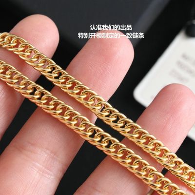Double C Gold Plated Necklace 60cm Length Luxury Necklaces With 4.5cm Pendant