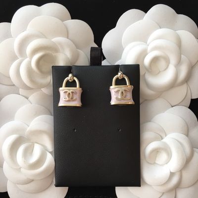 Lock Pendant Earrings Early Spring Collection