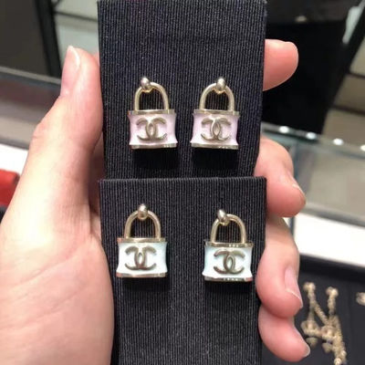 Lock Pendant Earrings Early Spring Collection