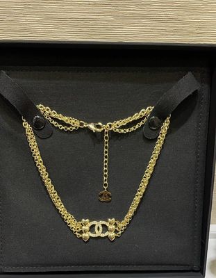 Classic Luxury Brass Necklace Fashionable High Durability 18 gold plated Necklace