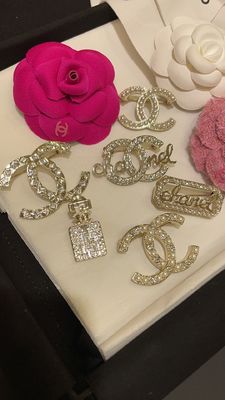Beautiful Diamond Silver Brooch High End Brooch Sophisticated