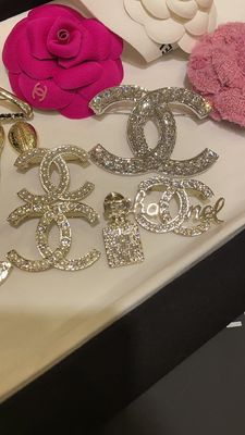 Beautiful Diamond Silver Brooch High End Brooch Sophisticated