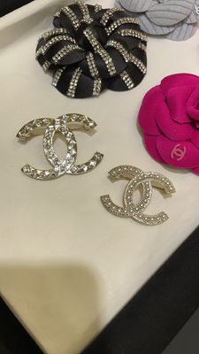 Beautiful Diamond Silver Brooch High End Brooch Sophisticated