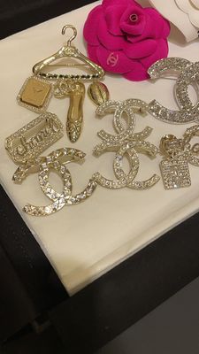 Beautiful Diamond Silver Brooch High End Brooch Sophisticated