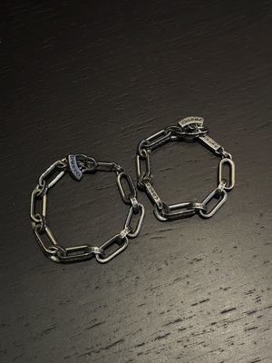 18-22cm Size Unisex Hypoallergenic 925 Silver Link Bracelet 925 Chain Bracelet
