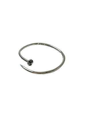 Polished Finish 925 Silver Bangles Round Hypoallergenic Fashionable