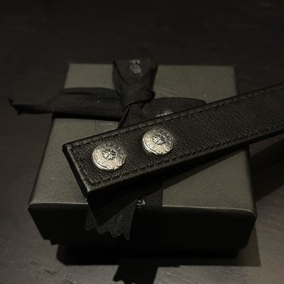 Unisex 925 Silver Bracelets Adjustable Triple Element Leather Bracelet