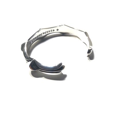 Adjustable 925 Silver Bangles Vintage Fishbone Design For Men