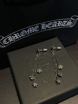 Cross Tassel 925 Silver Earrings Medium Size Elegant With Antique Finish