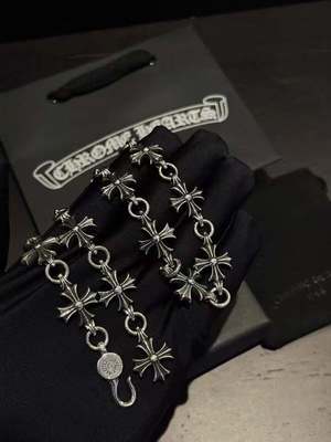925 Sterling Silver Necklace with Cross Flower Design Nickel Free Hypoallergenic Adjustable Chain Length Pendant