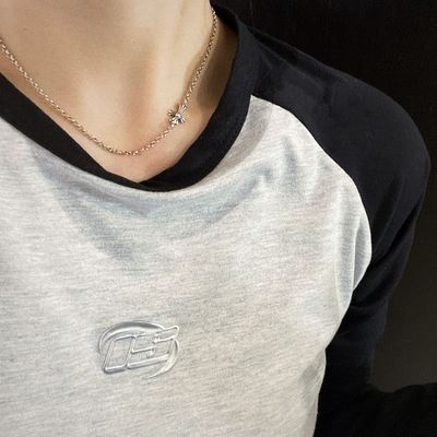 925 Sterling Silver Thin Cross Pendant Necklace with 1.5 cm Pendant and 42cm Chain Length Featuring S925 Logo