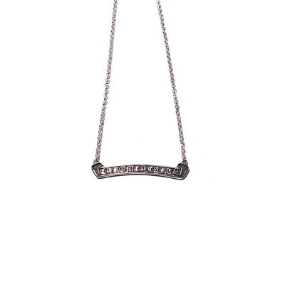 925 Sterling Silver Horseshoe Choker Necklace with 45cm Chain Length and Slim Size for Casual Wear