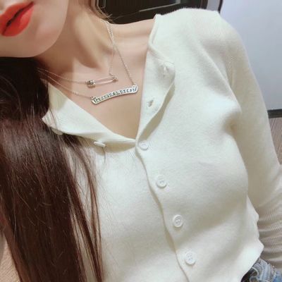 925 Sterling Silver Horseshoe Choker Necklace with 45cm Chain Length and Slim Size for Casual Wear