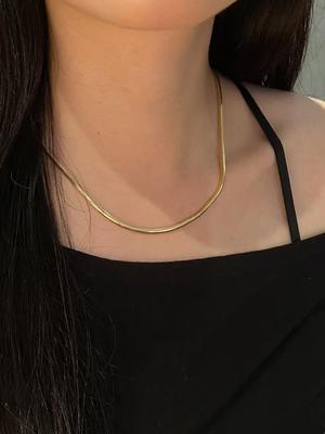 Italian Crafted 925 Sterling Silver Snake Chain Necklace with Ultra-Sparkle and 18 Inches Length