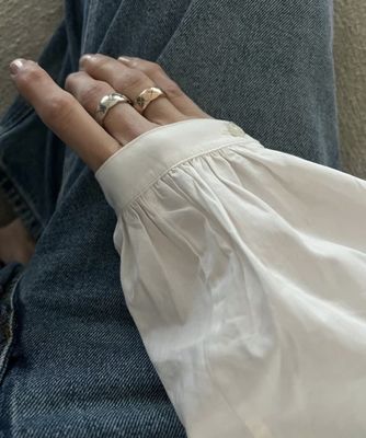 925 Sterling Silver Ring with 18K Rose Gold Plated Quilted Pattern Wide Band in US Size 5/6/7/8