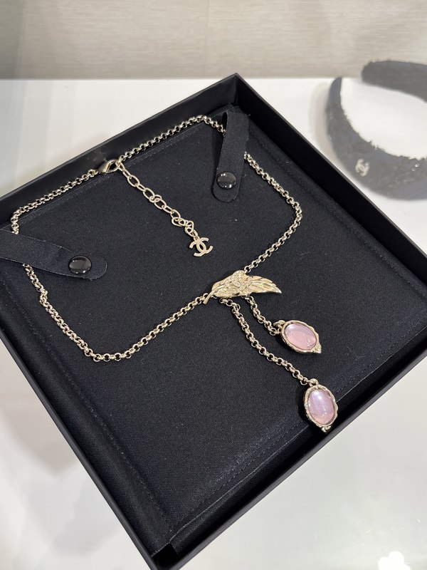 925 Fine Jewelry Silver Necklace Double Peach Pendant Necklace With Crystals