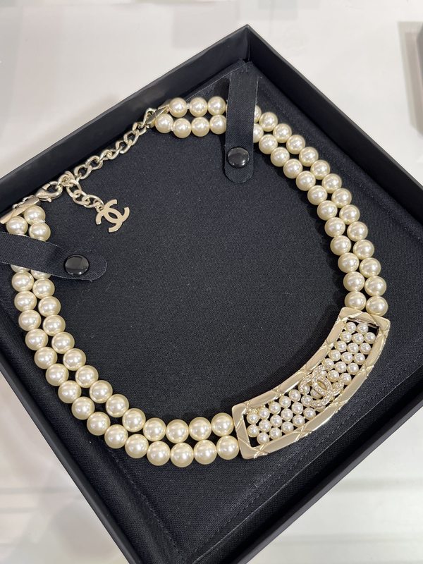 Light Gold Fine Jewelry Necklaces Sophisticated 40cm Length With Pearls