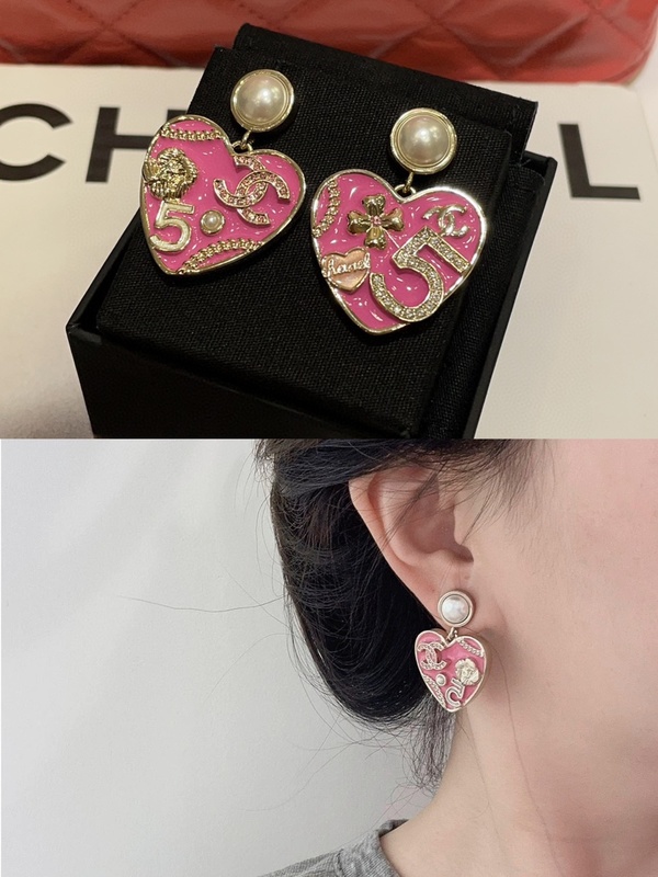 Pink Diamond Luxury Designer Earrings Anti Allergy Aesthetic Gold Luxury Earrings
