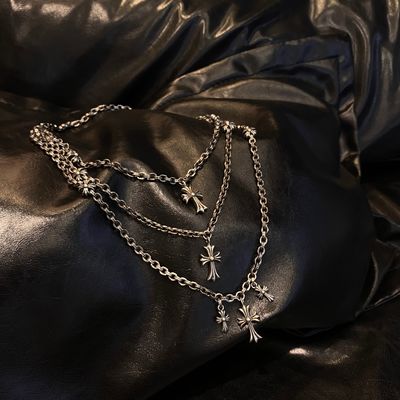 Quality 3 Layer 925 Silver Necklaces Fashionable With Alphabet Charms factory