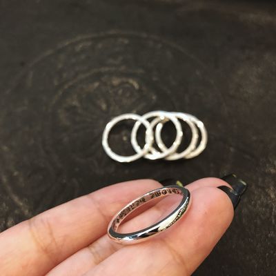 Quality 3mm Width 925 Silver Rings 2-3g Customized Couple Rings 925 Silver For Men Women factory