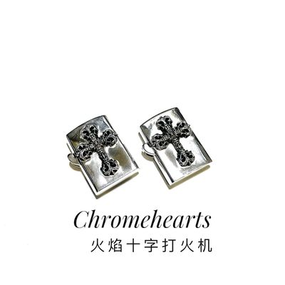 Quality 110g 925 Silver Lighter Antique Silver Cigarette Lighter With Classic Flame Cross Design factory