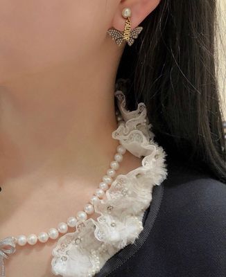 Quality Luxury Double-Ball Earrings with Swarovsk* Pearls factory