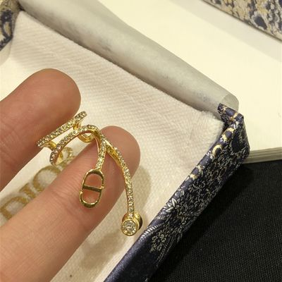 Quality Swarovsk* Silver Phantom Crystal Left Ear Cuff Earring,Single side Earrings factory