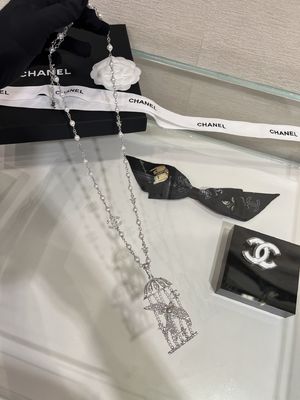 Quality Full Diamond Flying Bird Pearl Necklace Silver Custom Luxury Necklaces factory