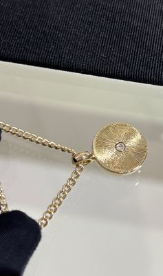 Quality Silver High End Jewelry Necklaces Full Diamond Double C Gold Coin Clasp Necklace factory
