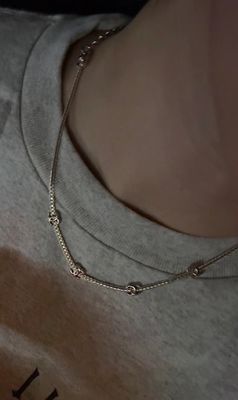 Quality Sophisticated Snake Chain Choker Light Gold Silver Color With 5 Flowers factory