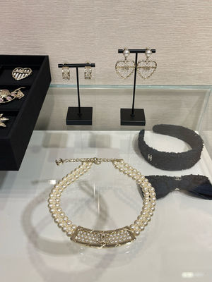 Quality Light Gold Fine Jewelry Necklaces Sophisticated 40cm Length With Pearls factory