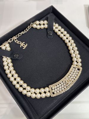 Quality Light Gold Fine Jewelry Necklaces Sophisticated 40cm Length With Pearls factory