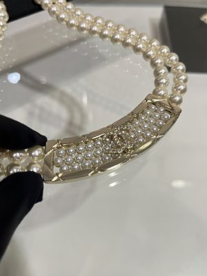 Quality Light Gold Fine Jewelry Necklaces Sophisticated 40cm Length With Pearls factory