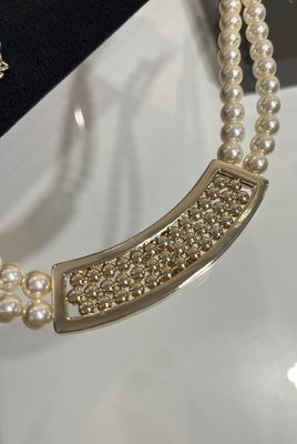 Quality Light Gold Fine Jewelry Necklaces Sophisticated 40cm Length With Pearls factory