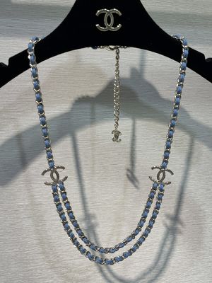 Quality Lightwieght Luxury Statement Necklaces Blue Denim Luxury Fashion Necklace factory