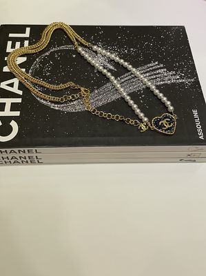 Quality 2 In 1 Retro Heart Luxury Pendant Necklace Gold Denim With Pearl Waist Chain factory