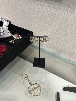 Quality 2025A Gold Book Closure CC Stud Earrings ,Fashion Earrings factory