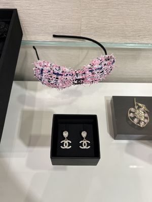 Quality 18K Gold Plated Double C Teardrop Earrings with Swarovsk* Crystals factory