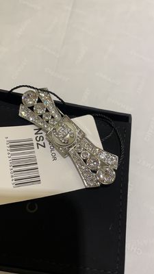 Quality Floral Brass Luxury Brooch Pin Gold Plated Medium Size With Diamonds 20g factory