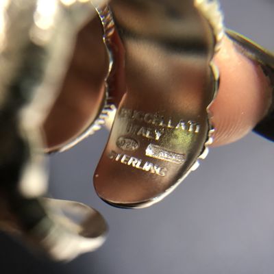 Quality Elegant Buccellati Silver Ring Silver Daisy Ring Adjustable Size #6-10.3 With White Gemstones factory