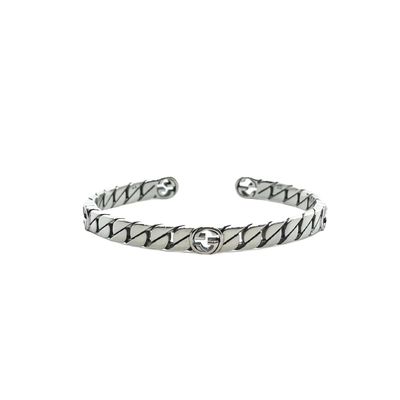Quality 6mm Width 925 Silver Bangles Classic Vintage Style For Everyday Wear factory