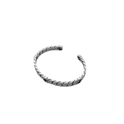 Quality 6mm Width 925 Silver Bangles Classic Vintage Style For Everyday Wear factory